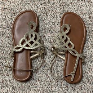 Gold sandals